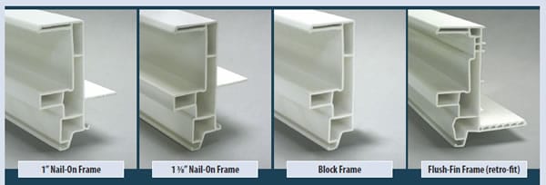 Gentry Vinyl Window Frame Types