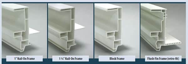 Gentry Vinyl Window Frame Types